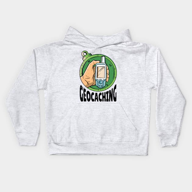 Geocaching Kids Hoodie by Visual Vibes